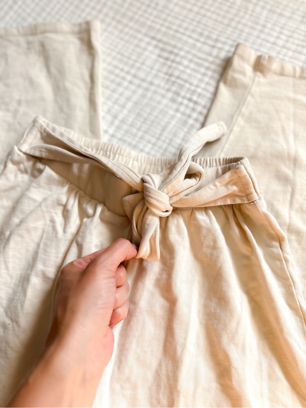 Zara Kids Wide Leg Pull On Tie Pant - Picture 2 of 3
